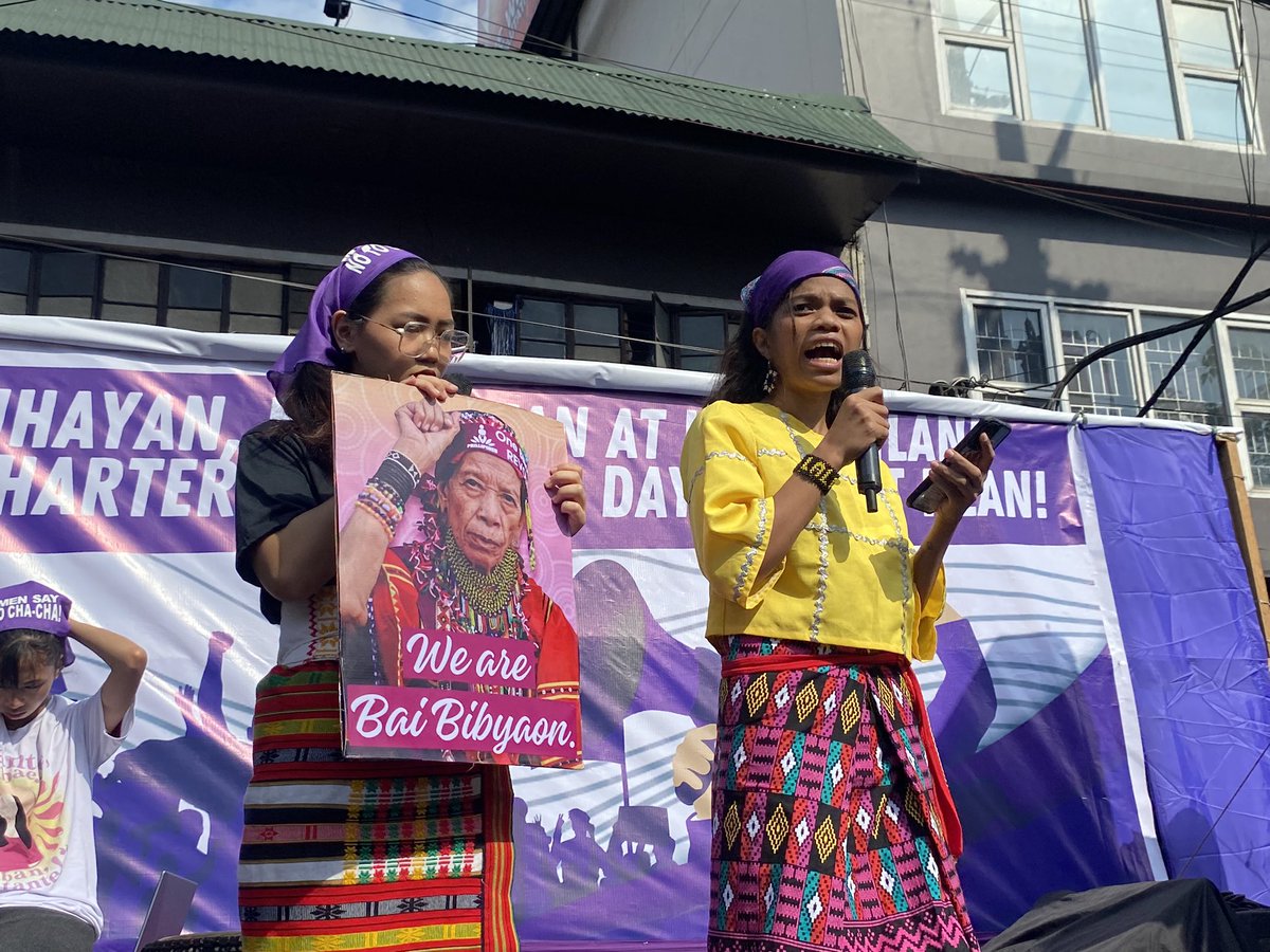 <a href="/selda_ph/">SELDA</a> Lala Empong paid tribute to a Filipino Lumad leader Bai Bibyaon. “Wala na si Bai pero katulad ng kanjyang habilin— tayong nananatili ay dapat tumindig. Ang pinakamataas na pagpupugay sa kanya ay ang pagpapalayas sa mga militar sa kanayunan at dayuhang mandarambong.”