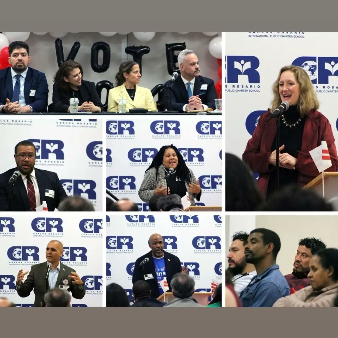 CR_School's tweet photo. Hqonored to have 19 Democratic candidates join us &amp; share their visions for our city with our Latino, non-citizen, and immigrant community members. The @dclatinocaucus  hosted the discussion, which was incredibly engaging, with @CR_School students. #DCision24 https://t.co/NKchckAx9Q