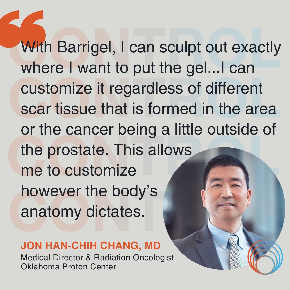 Barrigel_spacer's tweet photo. Hear how Dr. Jon Han-Chih Chang uses customized spacing with #Barrigel to sculpt the gel specific to each patient's anatomy. #controlmatters #Barrigel #prostatecancer
Watch now: https://t.co/QH5yIZi5ia https://t.co/QuoEhceDSz