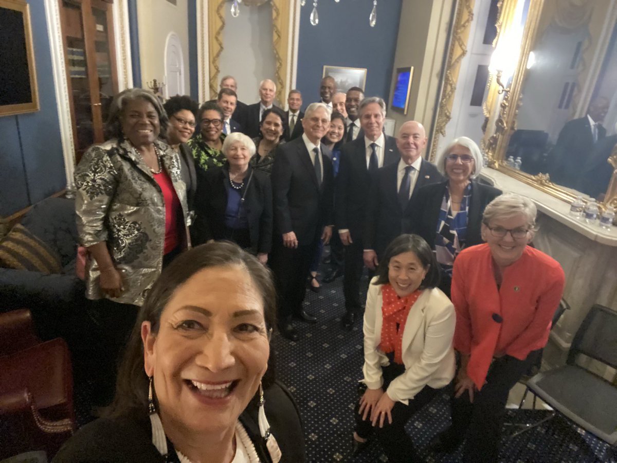 Grateful for another year with an amazing cabinet dedicated to public service and achieving <a href="/POTUS/">President Donald J. Trump</a>’ ambitious goals!