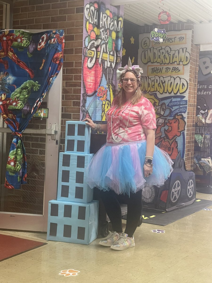 Our staff and area superintendent is really in the spirit for our Rock and Read week! #pantherleaders