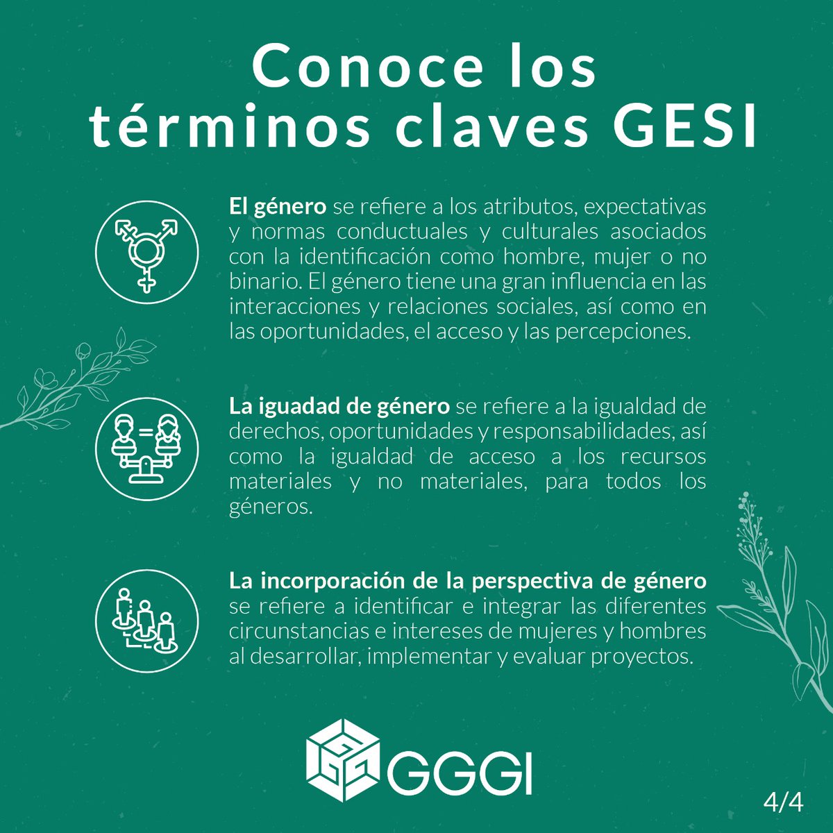 Hoy es el Día Internacional de la Mujer, una fecha para conmemorar la lucha de la mujer por participar en la sociedad en igualdad con el hombre. ​

La #IgualdadDeGénero es un componente esencial en el #DesarrolloSostenible y en #GGGI tenemos acciones para garantizar la