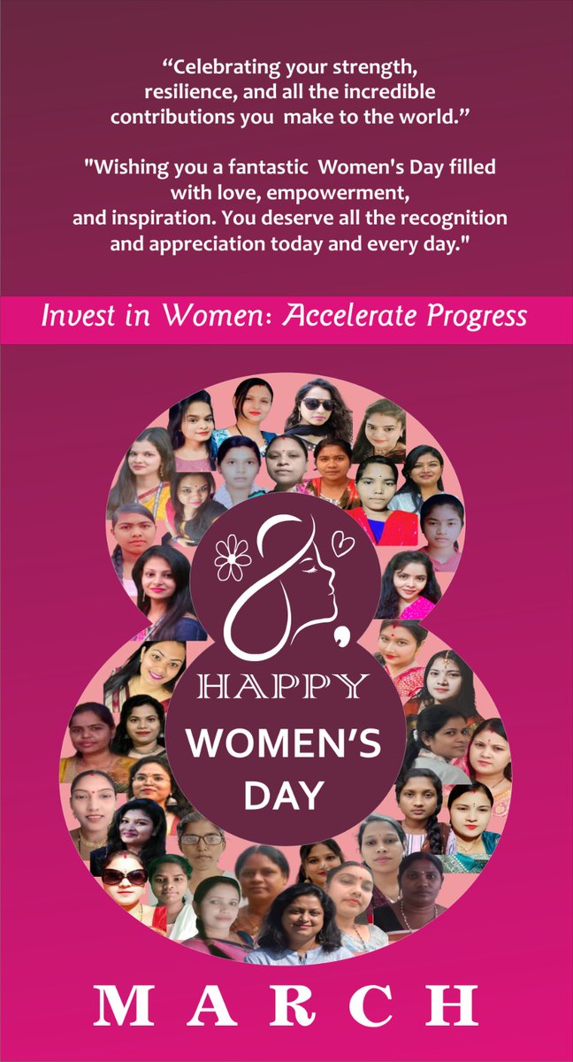 'Celebrating your strength, resilience, and all the incredible contributions you make to the world.' 'Wishing you a fantastic Women's Day filled with love, empowerment, and inspiration. You deserve all the recognition and appreciation today and every day.'