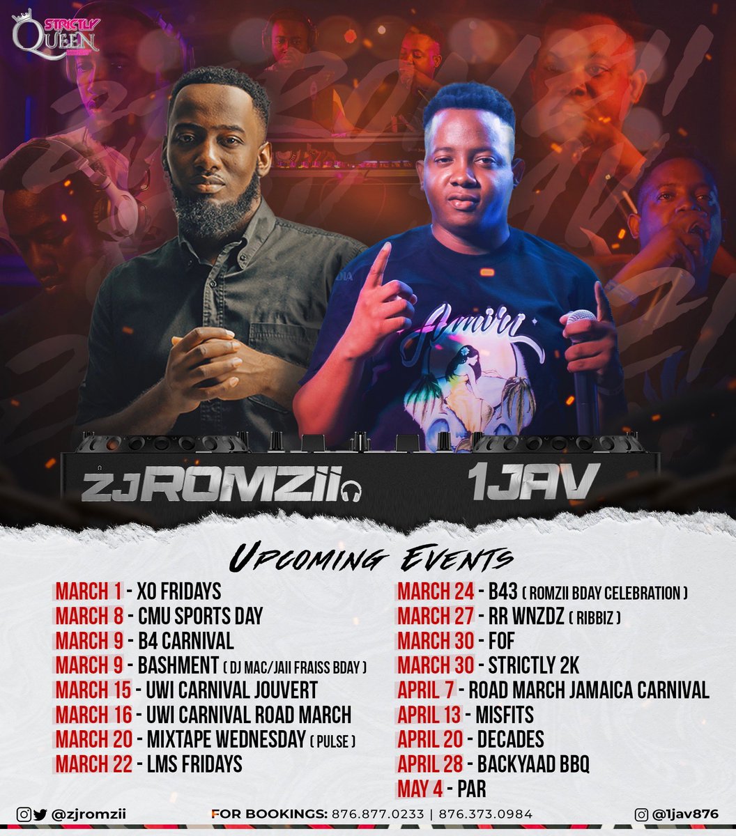 CONFIRMED DATES 📝