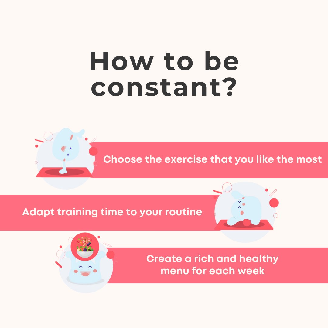 Consistency is key to a healthy lifestyle! 🌿✨ Whether it's yoga, running, or dancing, find the exercise that brings you joy and make it a regular part of your routine. ⏰ #HealthAndWellness #HealthyLiving #WellnessJourney #SelfCare #ExerciseMotivation #HealthyHabits