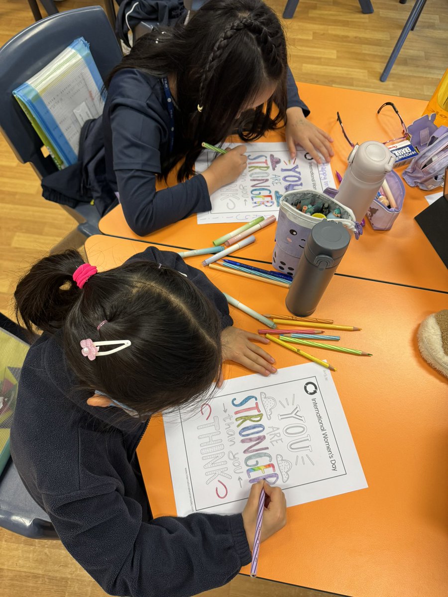 brinationn's tweet image. Ss celebrated International Women’s Day by learning about inspirational women such as Zhenyi Wang and completing the @womensday inspirational  quotes colouring sheets. Ss displayed excitement to share the quotes with the women in their lives #IWD2024 #InspireInclusion