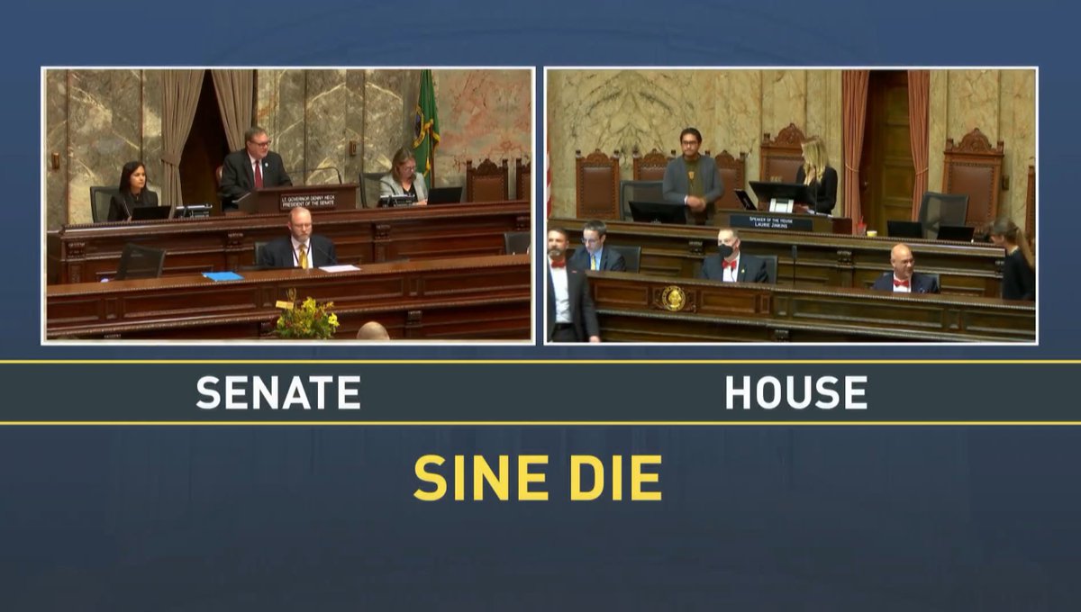 The 2024 Legislative Session will be ending shortly. #waleg #SineDie Video: tvw.org/video/2024-sin… @WAHouseDems @WaHouseGOP @WASenDemocrats @WashingtonSRC