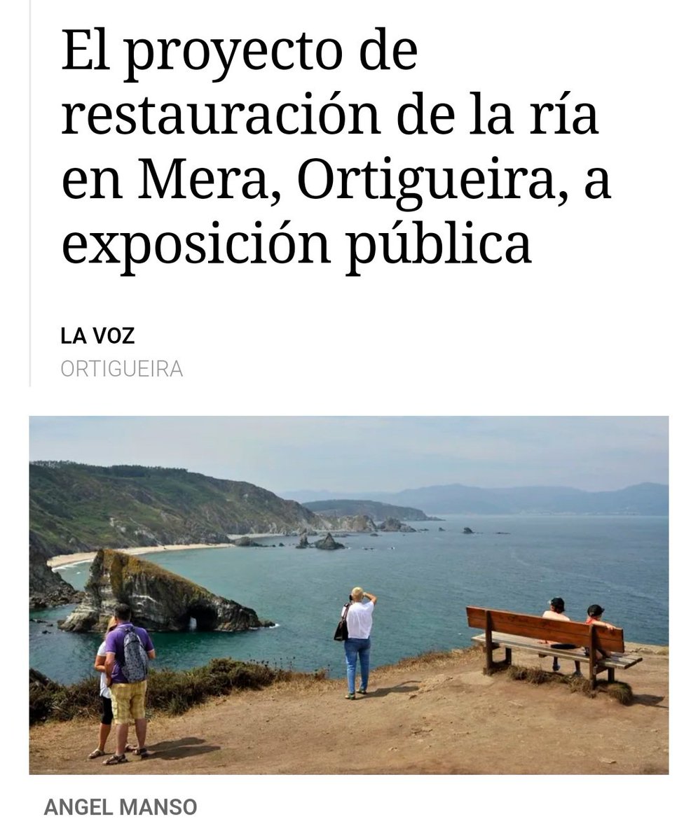 Artabra_e's tweet photo. El proyecto de #restauración de la ría en #Mera, #Ortigueira, a exposición pública
Hai que poñer fin a #contaminación por #vertidos da planta de #residuos #toxicos de #Somozas no #rio de Mera que van parar a #RiadeOrtigueira
#Espasante #Loiba #Ortegal https://t.co/19aA2fbktf