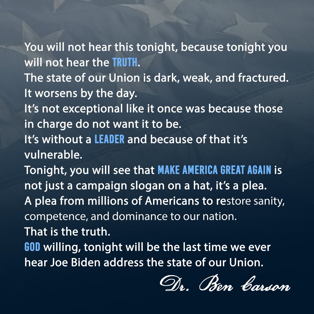 Ben & Candy Carson tweet media