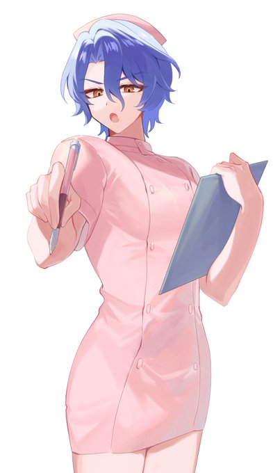色塗りの練習でナースの先生描きました 練習で描くな 