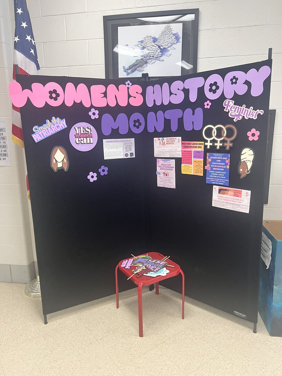 Our first Thursday Women’s History Month lunch events kicked off at QO today! Check out the Dream Tree - so cool! #WHM2024 <a href="/QOWomensStudies/">QOHS Women’s Studies</a> @QOHSPrin_Thomas