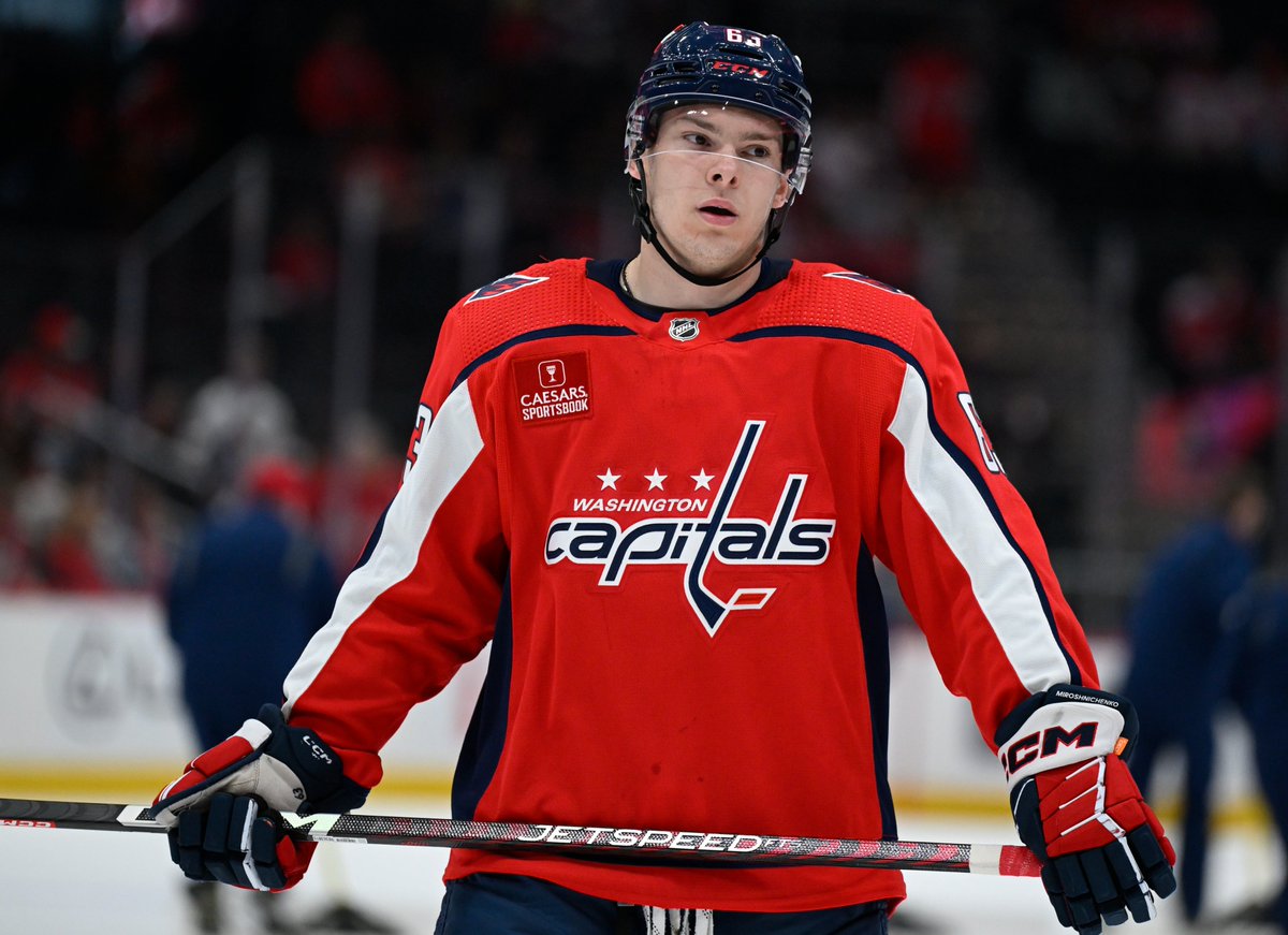What a journey for Ivan Miroshnichenko:
- Missed the 2022 season after being diagnosed with Hodgkin lymphoma
- Drafted 20th overall in 2022 by the Capitals after completing treatment
- Made his NHL Debut in 2023
- Scored his first NHL goal tonight

What it's all about 👏
