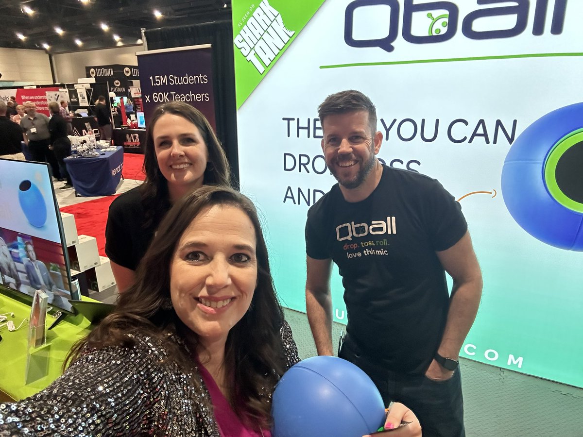 TrishBurroughs's tweet photo. I’m so over the moon!!!! Not only did I get to present at @ncties but the best vendors made it great. Thanks to my Qball we had a great time sharing today. Thank you for going above and beyond @goPEEQ and making my day so much better. I can’t wait to use it in my presentations! https://t.co/GCmg1PjIko