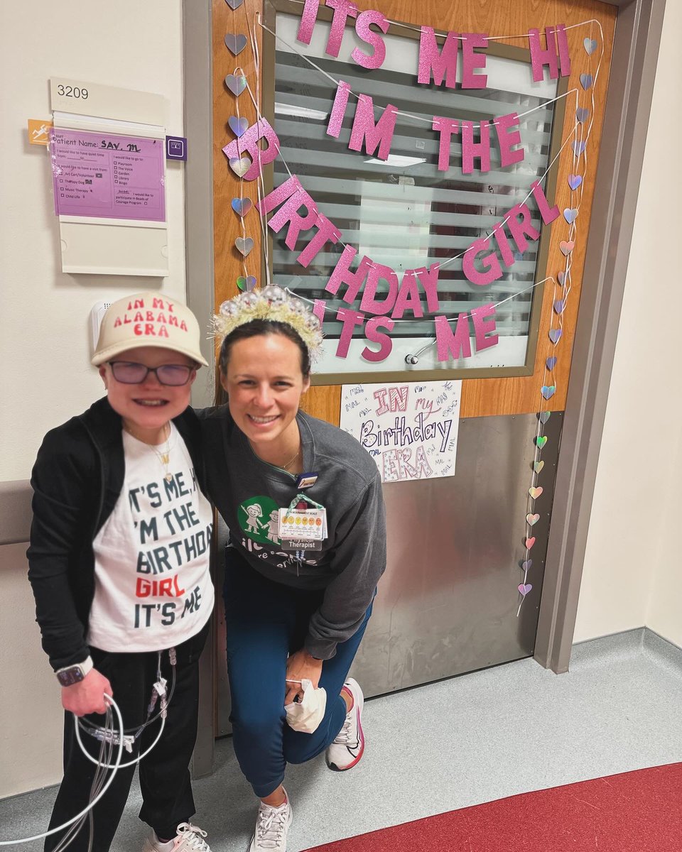 Mallory makes the Aflac Cancer and Blood Disorders Center shimmer. ✨ When her care team found out she was spending her birthday in the hospital, they decided to throw her a surprise party—helping Mallory celebrate her birthday girl era.