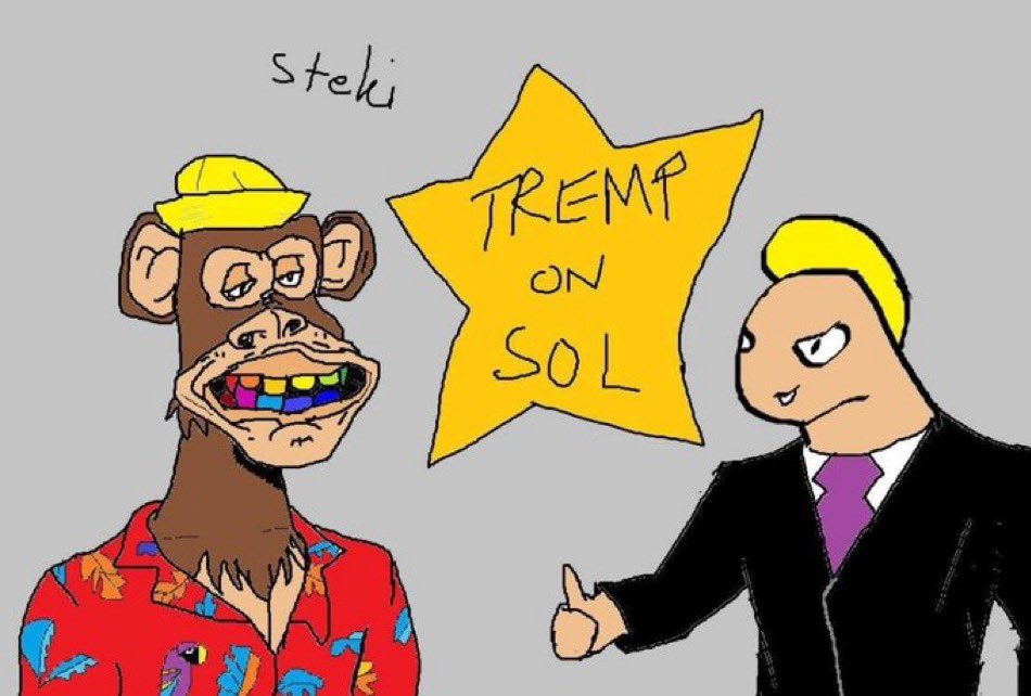 stekisteks's tweet photo. IVE SAID IT ONCE AND ILL SAY IT AGAIN!

LET ME REMIND YOU THAT STEKI HAS ENDORSED $TREMP AS THE  PRESIDENTIAL #MEMECOIN CANDIDATE OF 2024

IT IS TIKE WE PUT OUR FOOT DOWN AND MEK MEMES GRET AGAIN! @dolandtremp_sol 🇺🇸🤝🏼

FU1q8vJpZNUrmqsciSjp8bAKKidGsLmouB8CBdf8TKQv https://t.co/LDcJIcE0TP