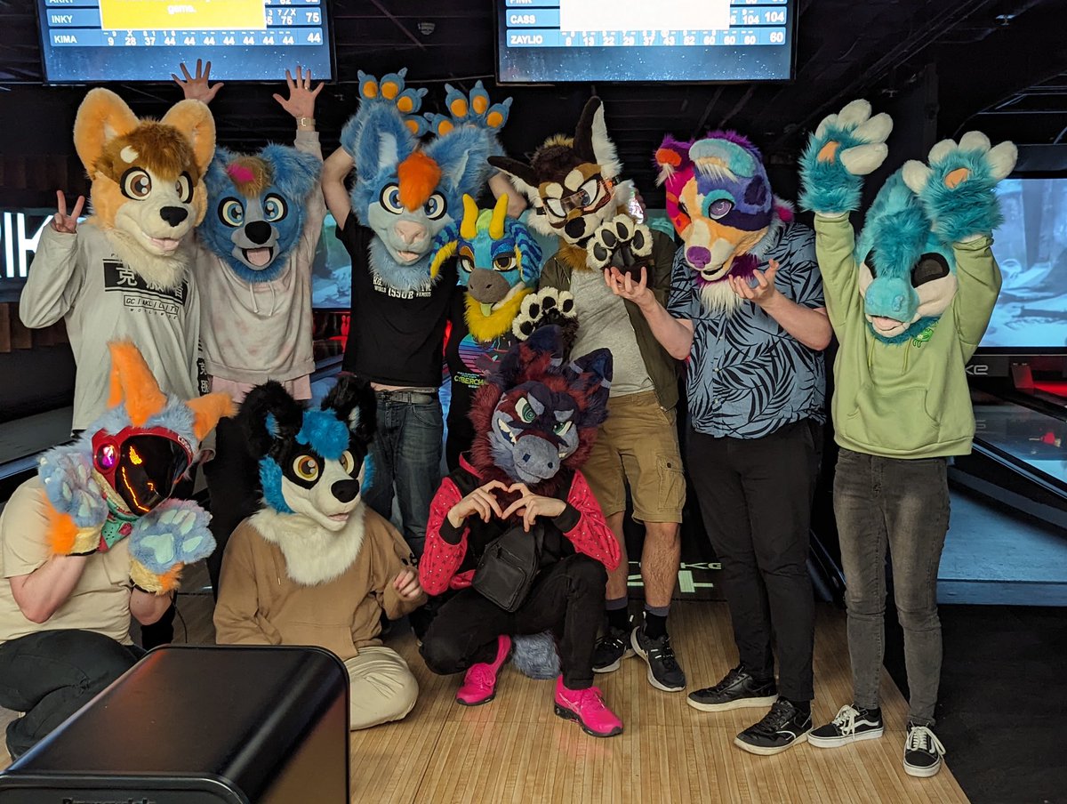 💚Kima/Kalani💙🔜AURAWRA2025 (@kima_saber) on Twitter photo 🩵❤️🥰Kalani Dutchie and her fluffy vic fur family group had a fluffy wonderful outing at Melbourne Central strike zone bowling remember to hydrate and stay fluffy beans! Have a wonderful fursuit Friday!🩵🥰❤️#FursuitFriday #FursuitEverday #fursuiter #FursuitFridays
📸:<a href="/ProtoCass/">Cass the Protogen</a> 🩵❤️🥰Kalani Dutchie and her fluffy vic fur family group had a fluffy wonderful outing at Melbourne Central strike zone bowling remember to hydrate and stay fluffy beans! Have a wonderful fursuit Friday!🩵🥰❤️#FursuitFriday #FursuitEverday #fursuiter #FursuitFridays
📸:<a href="/ProtoCass/">Cass the Protogen</a>