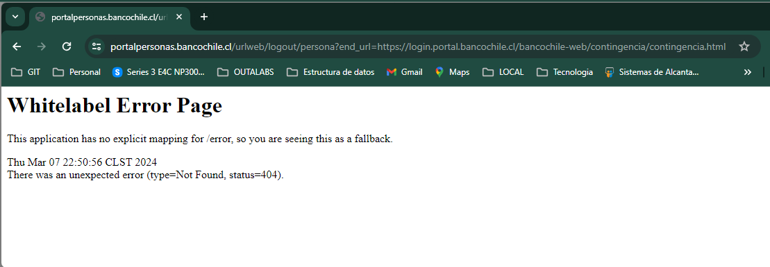 leoween's tweet photo. @AyudaBancoChile tengo problemas al ingresar al sitio web. Al ingresar con las credenciales me redirige a una pantalla de error sin importar el navegador o el pc que use. https://t.co/uqHK6cbdSV