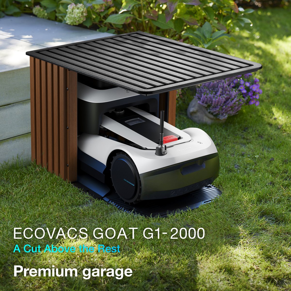 Find the perfect ECOVACS GOAT G1 for any garden size 🏡! 🐐 Wire-Free Setup & Mowing 🐐 Smart Path Planning 🐐 AIVI 3D Obstacle Avoidance 🐐 G1-2000 includes Premium Garage #ECOVACSxBALLACK #GOATG1 #roboticlawnmower