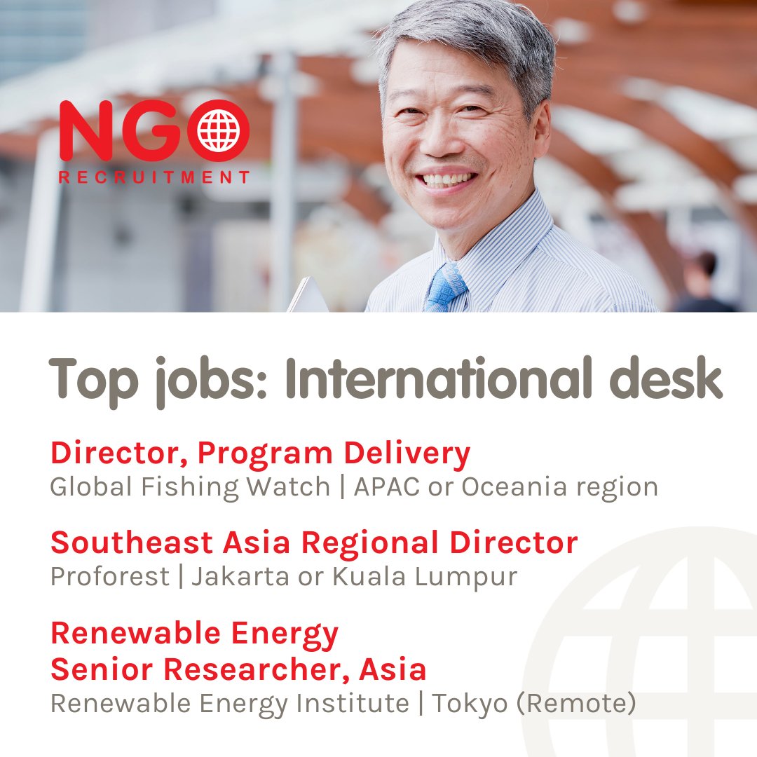 NGORecruitment's tweet image. orking on the following roles based in the APAC. If you know🌏 NGO Recruitment&apos;s international team is actively w anyone who could be a good fit, please share this post with them ▶️ ow.ly/57Tn50QNfE0

#ngorecruitment #hiring #programdelivery #director #applynow
