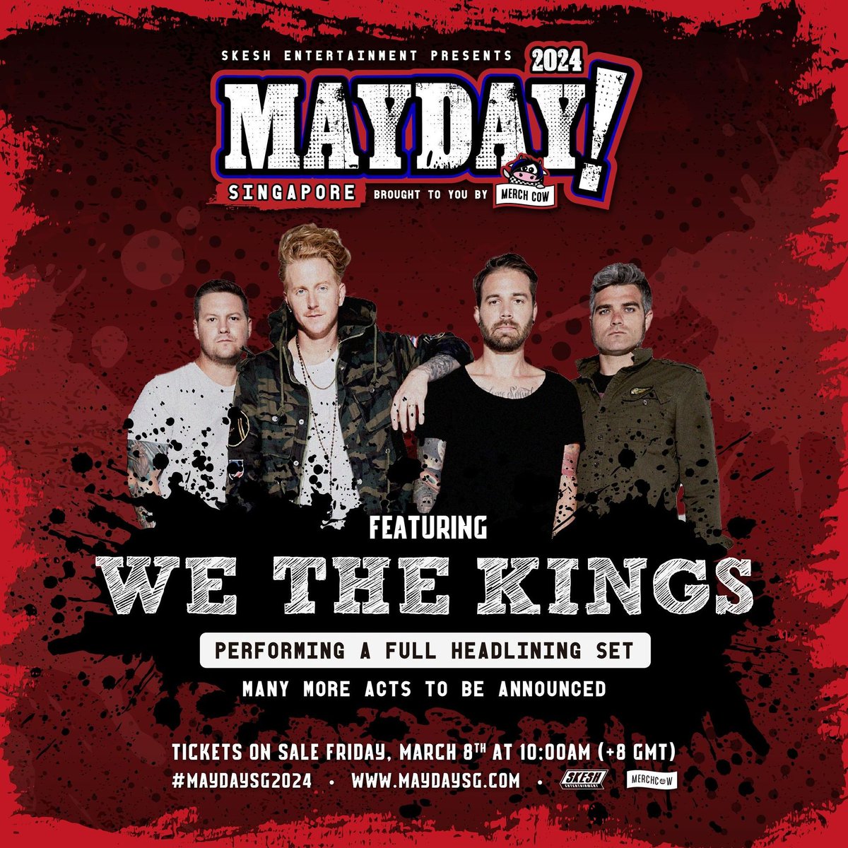 TICKETS ON SALE TODAY (8/3): @MaydaySingapore in Singapore by @SkeshMM featuring @WeTheKings, 10am local time via @eventbrite. eventbrite.sg/e/mayday-sg-fe…