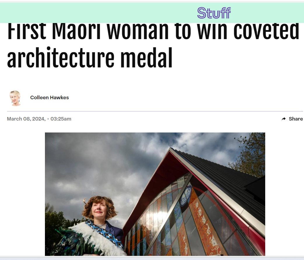 Maybe she 'identifies' as being a Maori?
Dr Deidre Brown, head of Te Pare School of Architecture and Planning at the University of Auckland has been awarded the NZIA’s highest honour - the 2023 Gold Medal awarded for an “outstanding contribution” to architecture in New Zealand.