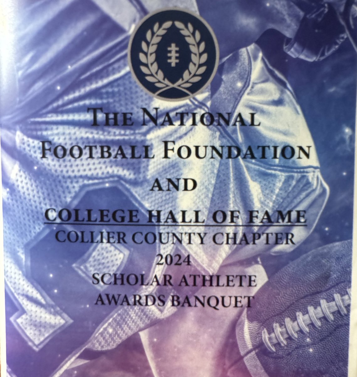 Congratulations, Luke on being recognized for your success on the Football field, classroom, and community!