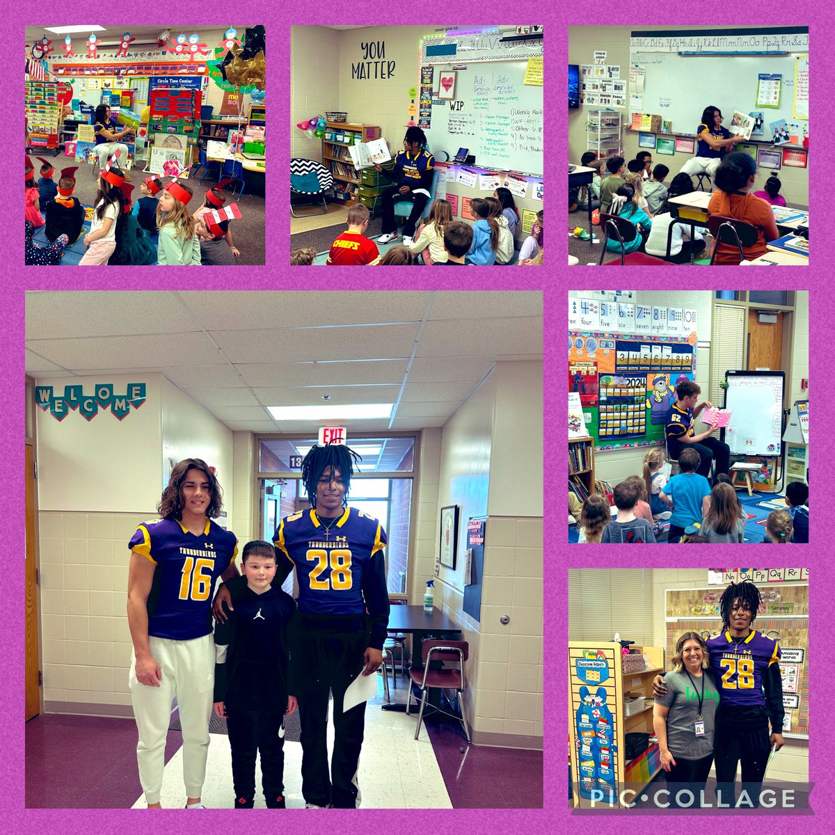 Shout out to the Bellevue West football players for reading @BVHawksBPS We enjoyed your visit! @TbirdEMPIRE @BellevueSchools