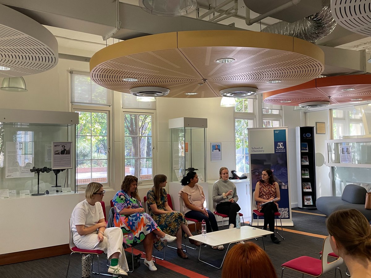 Inspiring discussions this morning from our panellist about the ups and downs for #WomenInScience careers. The panellist talked about how to tackle challenges and make the most of opportunities🌟 #IWD #IWD2024 #InvestInWomen @ChemistryUoM