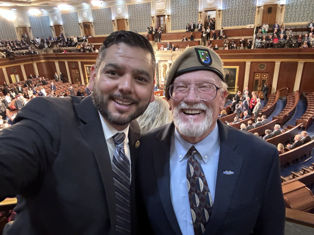 I am excited to welcome my dear friend US Army Ranger Hall of Fame recipient and veteran advocate Ronnie Imel as my guest for the state of the Union. I am humbled and inspired by Ronnie’s continued service to our veterans.