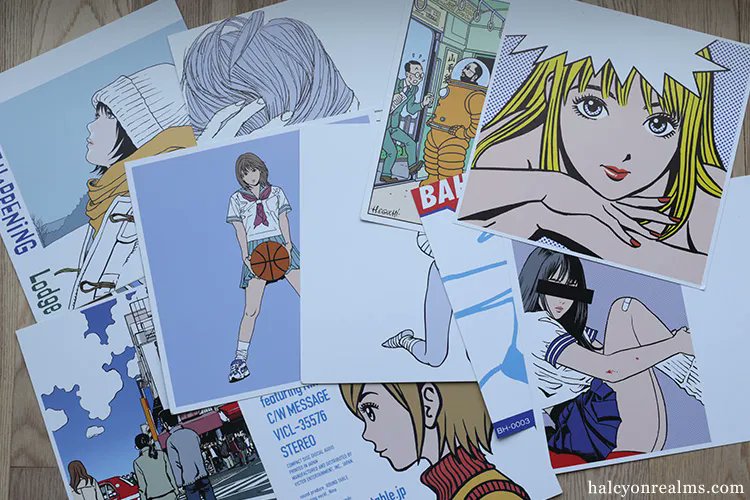 RECORD, a collection of 29 vinyl cover sized posters by Japanese manga artist/illustrator Eguchi Hisashi #江口寿史, with nods to Roy Lichtenstein & TinTin creator Hergé. See more in my review - https://t.co/gUb4a4Q3M2 