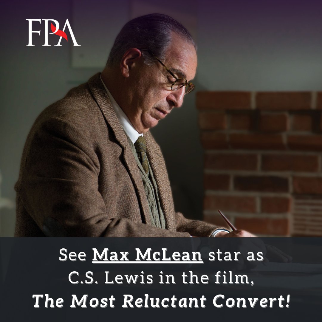 cslewismovie's tweet photo. See Max McLean as C.S. Lewis in our film THE MOST RELUCTANT CONVERT! Find out where you can stream it this weekend at https://t.co/GykEM3QB41 #CSLewis #MaxMcLean https://t.co/sxbOjhtEjr