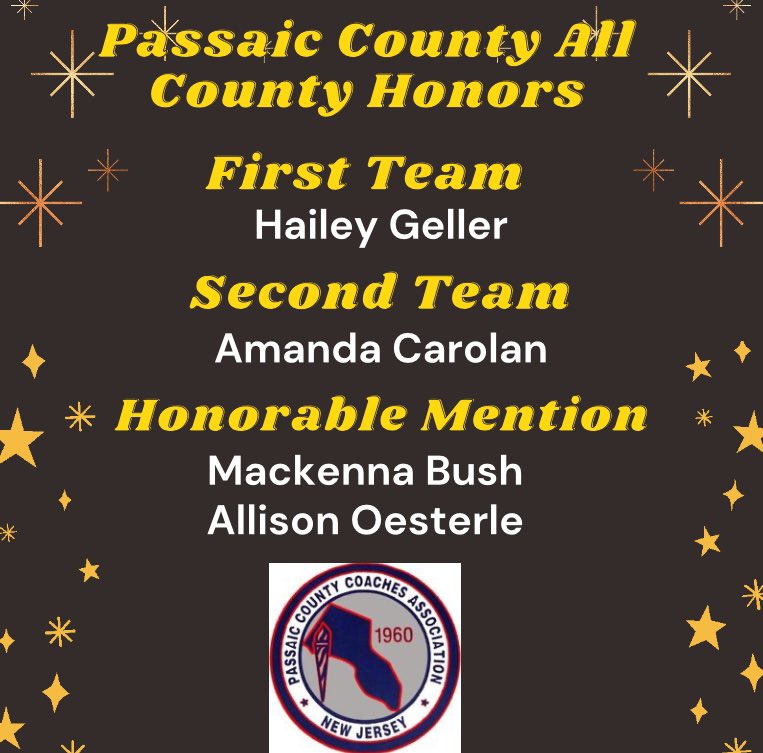 WM_Cheer's tweet image. Congratulations to the following cheerleaders on earning Passaic County All County Honors for the Passaic County Coaches Association:

1st Team All County 
Hailey Geller

2nd Team All County 
Amanda Carolan

Honorable Mention
Allison Oesterle
Mackenna Bush

Way to represent WMHS!