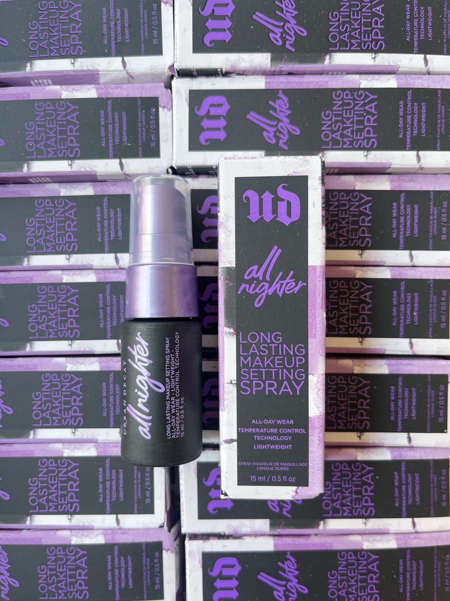 Suyu_Ladykorea's tweet photo. 🔥 ขวด..ละ 160 บาท 🔥
Urban Decay All Nighter Makeup Setting Spray Long Lasting ขนาดทดลอง 15ml.
สเปรย์ "บล็อก" เมคอัพไม่เพิ่มความมัน ตัวช่วยที่ให้เครื่องสำอางติดทนนาน ด้วยสูตร Oil Free ไม่เพิ่ม ความมันให้ผิวหน้า ละอองสเปรย์ละเอียดบางเบา ให้ผิวรู้สึกสบาย
#Nighter https://t.co/uEwv6xM8RA