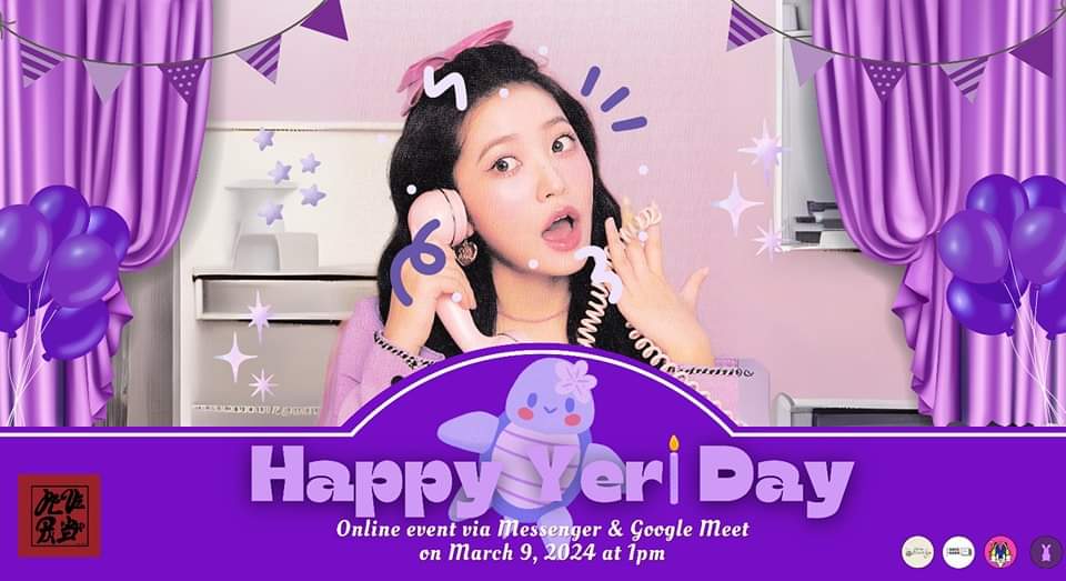 revephbar's tweet photo. Happy Yeri Day Online Event โ๏ธ
Date: March 09, 2024
Time: 1pm via Online (Messenger)
Play games and win cse merchandises / Cash as prize ๐คฉ
This event is FREE
Entry:
๐ Like & RT
๐ Follow us (for updates)
#yeri #rv #RedVelvet #๋ ๋๋ฒจ๋ฒณ
#์๋ฆฌ #SpringFlowerYeriDay https://t.co/NVjQvO0Z2B