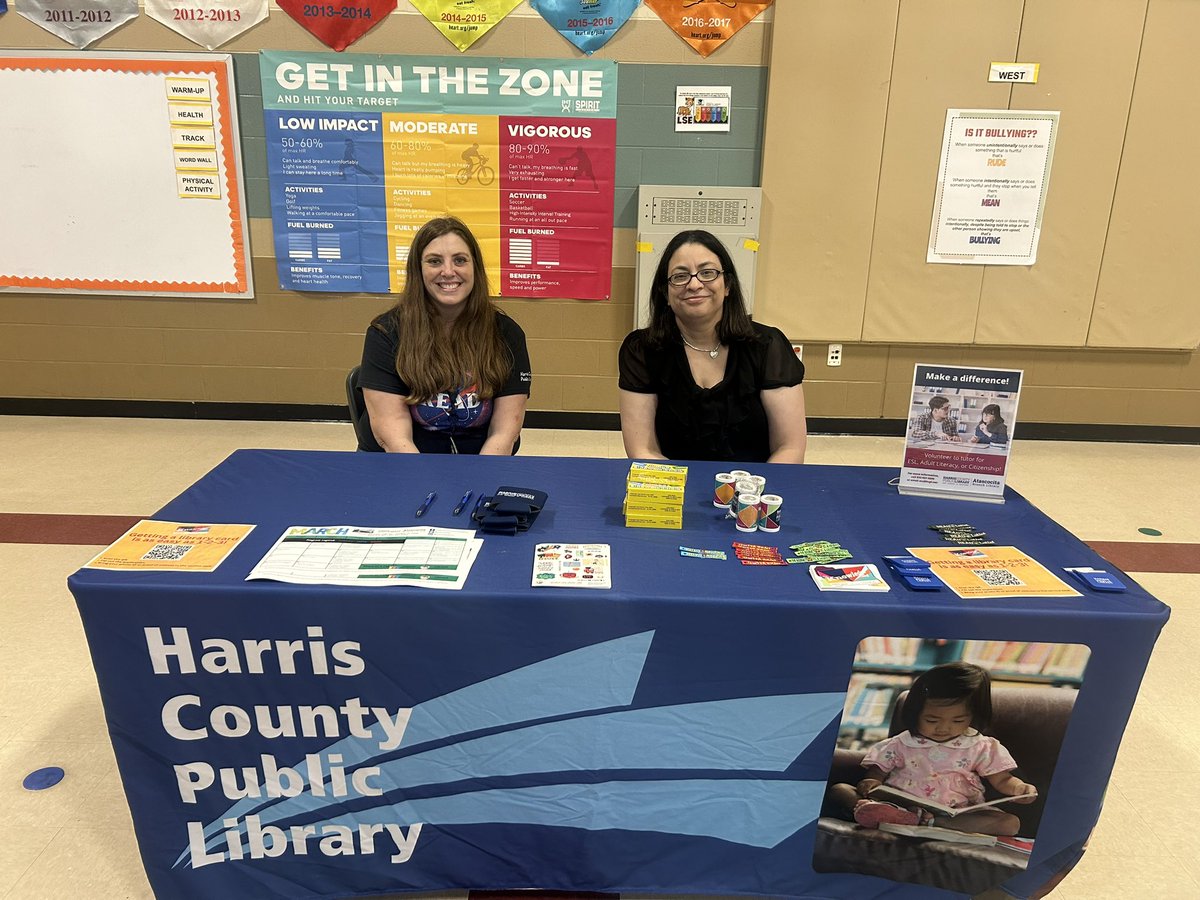 PrincipalBenton's tweet photo. Thank you to Atascocita Harris County Public Library and @FamilyFirst_ER for coming out to our @HumbleISD_LSE Open House, Literacy Night, GT Expo, Book Fair Event 📚📖📕Thank you @LSELeopardsPTO for your support tonight too. https://t.co/EYITFHWaXi