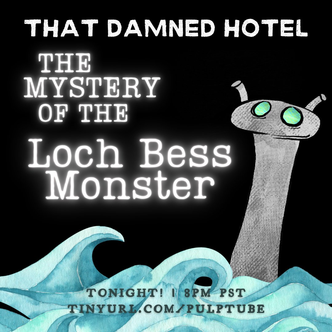 ThePulpStage's tweet image. Less than two hours, and then it's lake monster time!