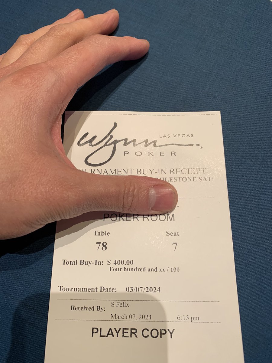 Lets try this again… #wynnpoker