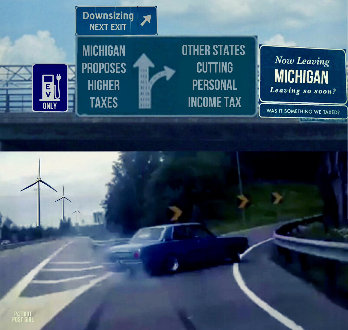 The Michigan Court of Appeals ruled that Michigan taxpayers will have to pay a $714M income tax hike in 2024. When other states provide tax relief, why should anyone be surprised that we are #PureMichiganDownsizing?