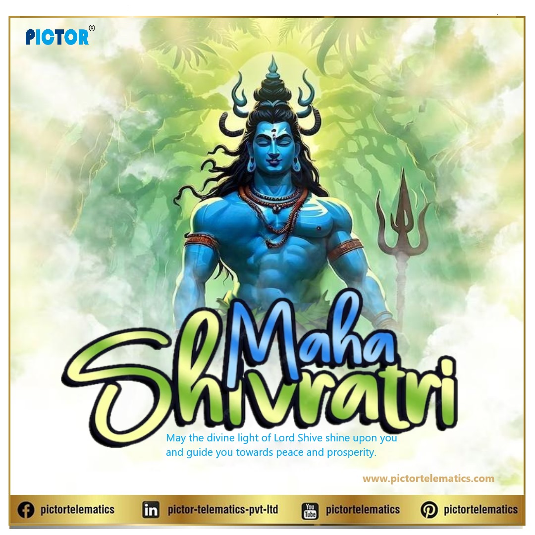 PictorOfficial's tweet photo. Happy Maha Shivratri to all! May the blessings of Lord Shiva bring peace, prosperity, and happiness into your lives. Let's celebrate this auspicious day with reverence and joy. 🌟 #MahaShivratri #LordShiva #Peace #Prosperity #beyondtracking #pictortelematics https://t.co/679YYLpQjL
