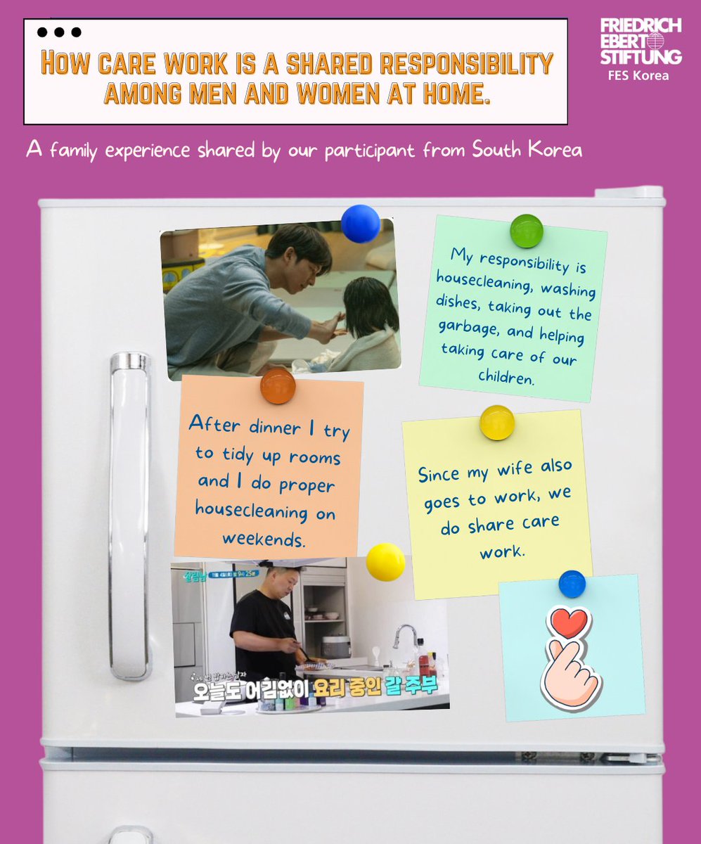 FESinAsia's tweet photo. #WhenCareWorkIsShared: Story from #FESKorea🇰🇷
In Korea, the landscape of domestic and care work is evolving, but there's still ground to cover in our journey towards true equality.
READ MORE:🌐https://t.co/XLZPdyCIL6
#InternationalWomensDay
#InternationalWomensMonth
#IWD2024 https://t.co/wPwhRfa62E