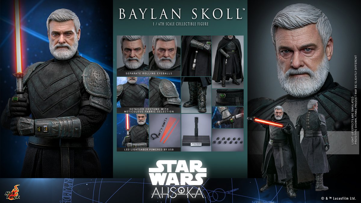 #HotToys 1/6th scale @starwars @ahsokaofficial #BaylanSkoll figure is available for pre-order now! bit.ly/HTBaylanSkoll