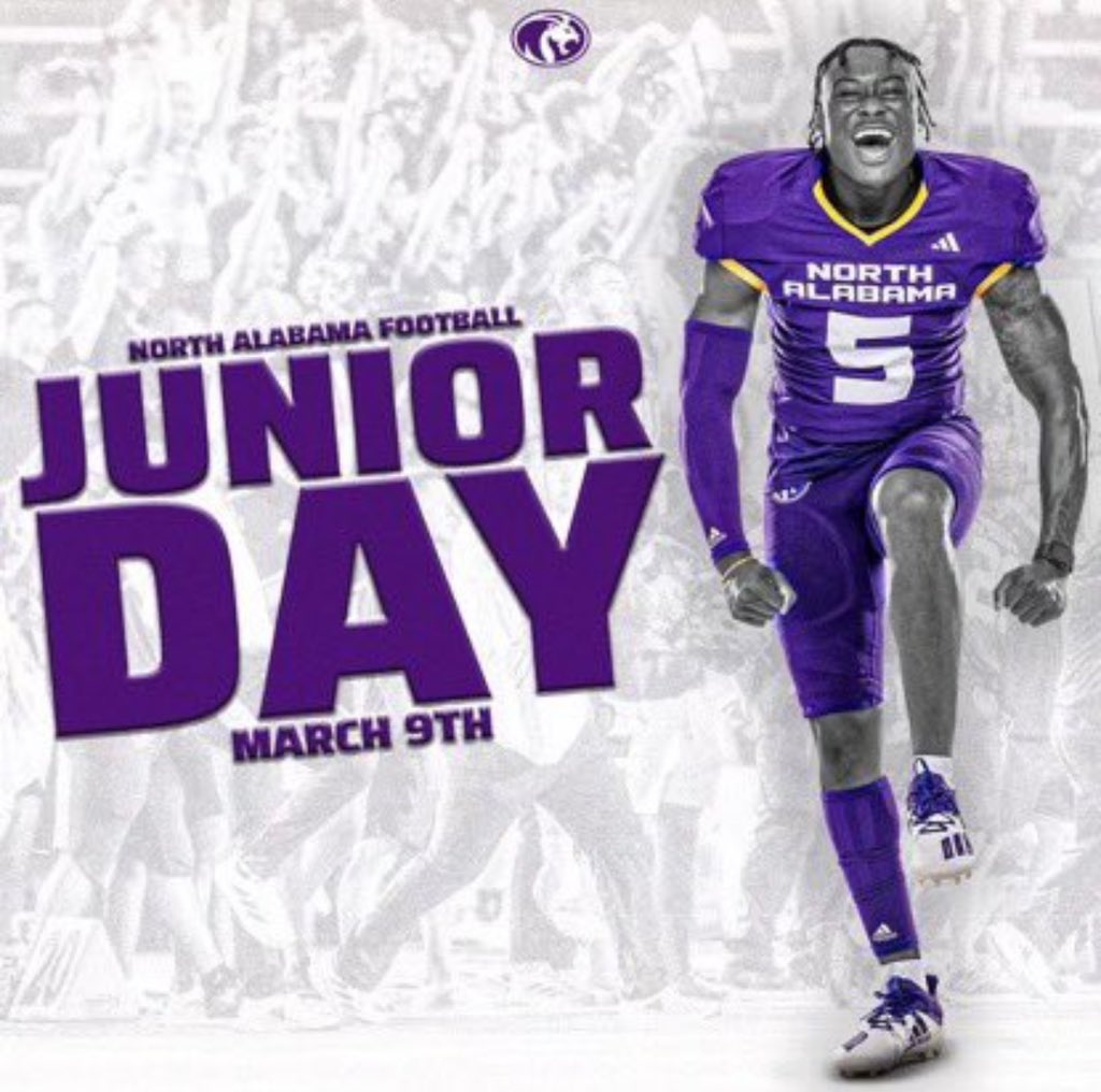 Looking forward to Junior day at @UNAFootball @BrentDearmon @CoachCaraboa @coachofpdc @BentonTDClub @EarlGill10 @ArElite100 @PrepRedzoneAR @duneganjace 💪🏈#sweethomealabama