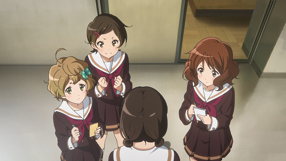 anime_eupho's tweet photo. ＼ 放送まであと2⃣9⃣日🎷 ／

第1期をおさらい🧐
🎼第六回 きらきらチューバ

今年からコンクールメンバーがオーディションで選ばれることになり、1年生の葉月にもコンクール出場のチャンスが！
上手くなりたい��練習を頑張る葉月をあの手この手で応援する低音パートだったが……？
#ユーフォ3期 https://t.co/OX7Ig5UtA9