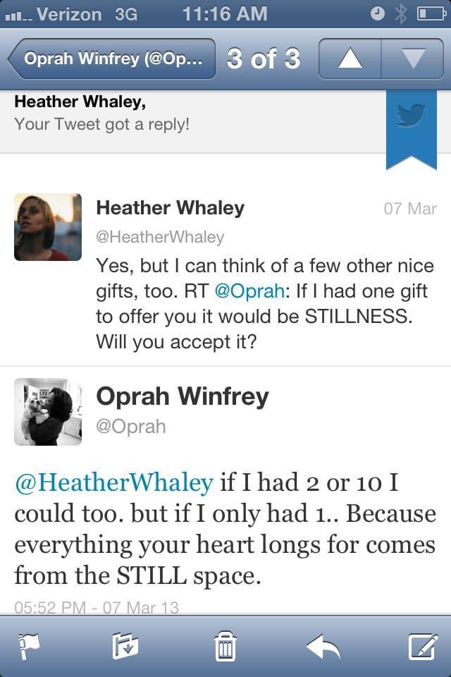 Happy Anniversary of the time @Oprah tweeted at me! Congratulations everyone! 🥂 It’s only fitting we hear the #SOTU on this auspicious occasion