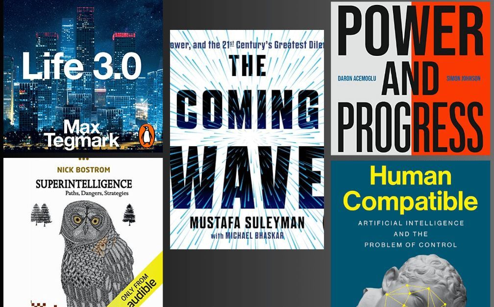bobehayes's tweet photo. 2024 Reading List: 5 Essential Reads on #ArtificialIntelligence
Books by: @tegmark #NickBostrom @mustafasuleyman #SimonJohnson @DAcemogluMIT #StuartRussell
https://t.co/oftdhLynWJ https://t.co/EuPQL5Tvzs