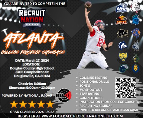 Thanks you @RecruitNationUS and @CoachTravisJoh1 for the invitation to your camp hope to see you there @BowieState @ColoradoStateU @chaffeycollege @fvsu22 @StThomasUniv  @KeiserU @WarnerU  @Avemaria @Langston @hindscollege  @FloridaMemorial @SamHoustonState @BenedictCollege