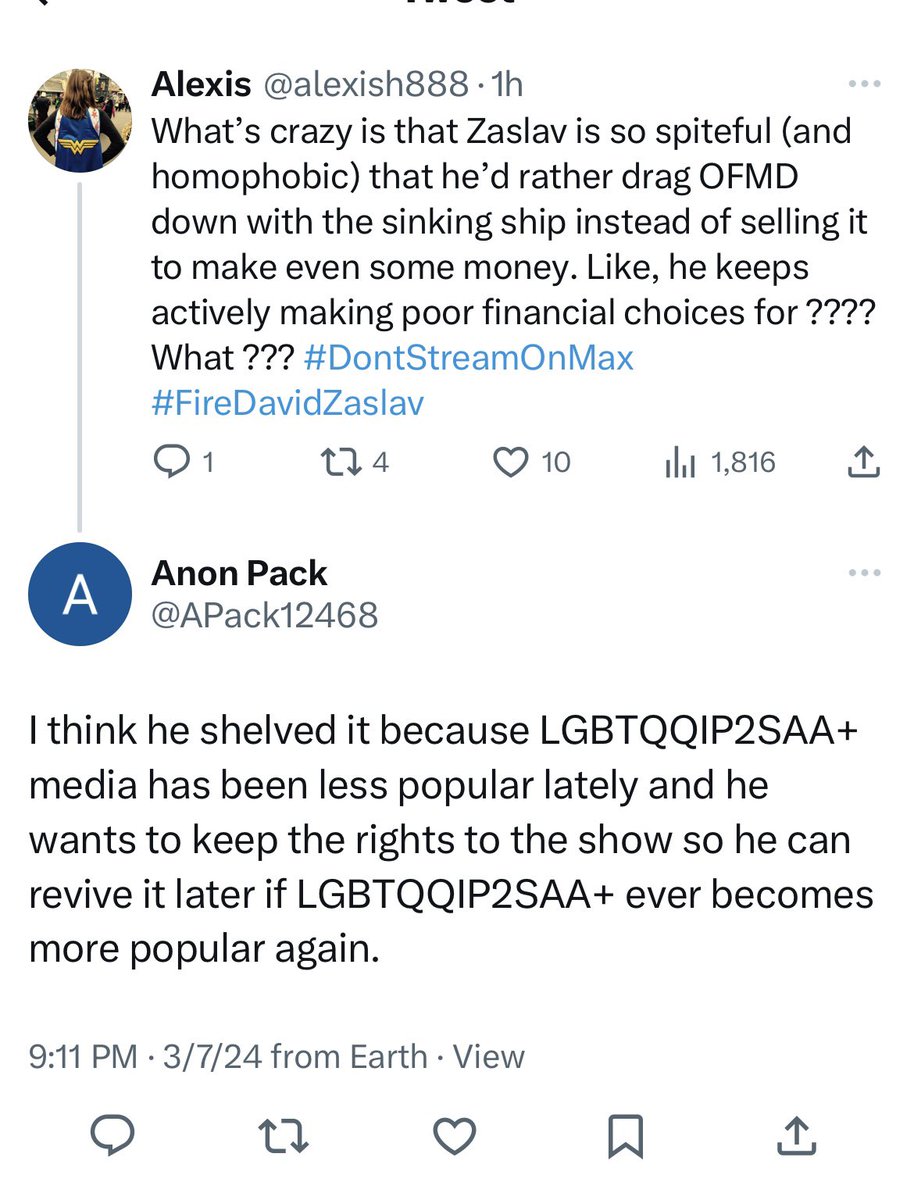 Guys good news I found <a href="/Caseybloys/">Casey Bloys</a> new burner account!!! Don’t you worry, he’s here to defend his buddy Zaslav’s brilliant financial maneuvering 🙌🏻😘 #DontStreamOnMax #FireDavidZaslav