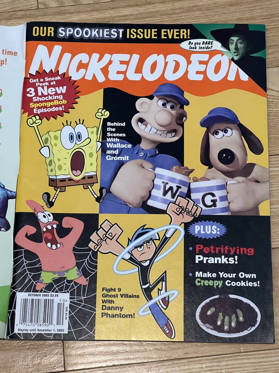 TeriE's tweet photo. HTF Vintage #Spongebob Nickelodeon #NickMagazine with
#WallaceAndGromit October 2005 FREE SHIP
#nickelodeon #SpongeBobSquarepants #halloween #october #vintage2000s #comics #collectibles #magazines #cartoons #animation #ebayfinds
https://t.co/Bs3sGWqDI4 #eBay https://t.co/fmKIAHspvf
