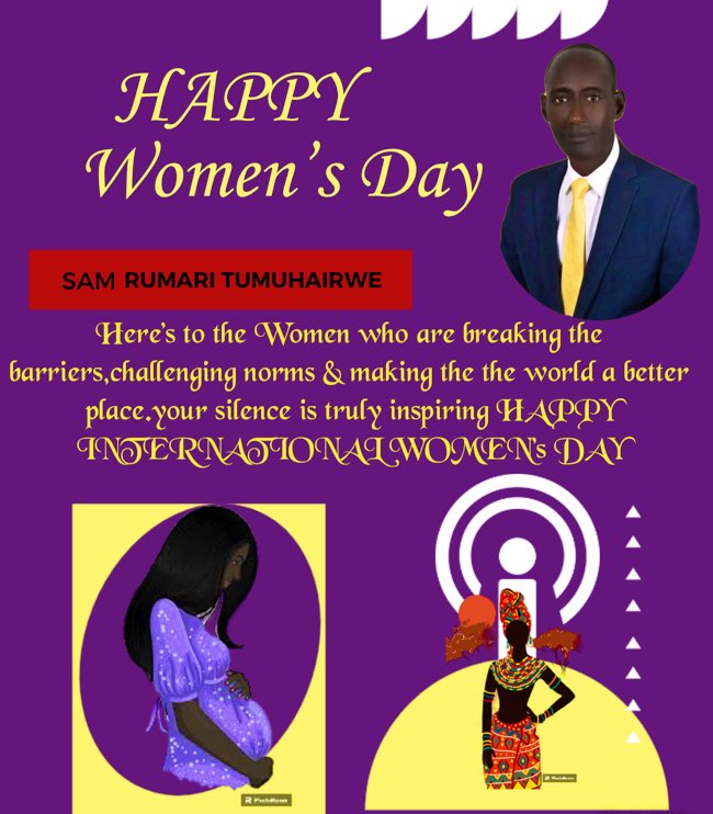 Happy international women’s day ba maama may u shine and prosper forever.Behind every successful man or successful plan there is always a woman 🙏the world is what it is because of u @UN_Women @JanetMuseveni @CKainerugabaa1 @Kayera256 @mollykamukama