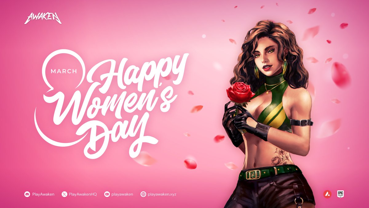 Awaken Fighter (@playawakenhq) on Twitter photo 🎉Happy International Women's Day🎉
#Awaken is thrilled to organize an #Airdrop event for our community with a prize pool of $200💰
⏰Time: End March 10 at 2PM UTC
How to participate?
1️⃣Follow <a href="/PlayAwakenHQ/">Awaken Fighter</a>
2️⃣Like & RT this post
3️⃣Join Awaken community: 🎉Happy International Women's Day🎉
#Awaken is thrilled to organize an #Airdrop event for our community with a prize pool of $200💰
⏰Time: End March 10 at 2PM UTC
How to participate?
1️⃣Follow <a href="/PlayAwakenHQ/">Awaken Fighter</a>
2️⃣Like & RT this post
3️⃣Join Awaken community: